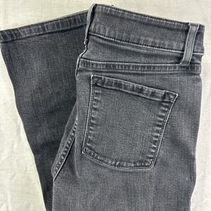 LL Bean Jeans‎ Womens 8 Reg Classic Fit Straight Leg Black Wash Denim 27x28"